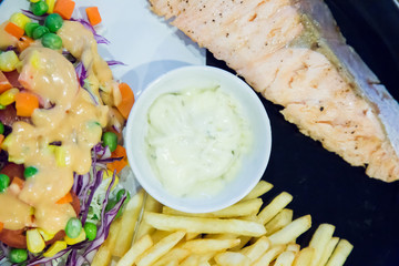 Salmon steak