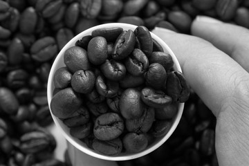 Art of coffee beans