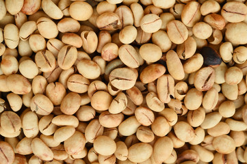 Close up of coffee beans for background
