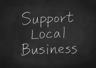 Obraz premium Support Local Business