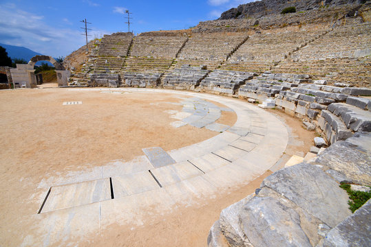 Ancient theatre at Filipi, Greece