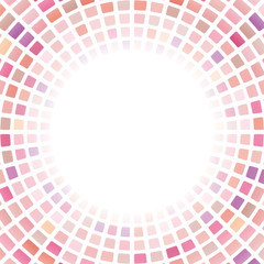 カラフルなタイル　放射状