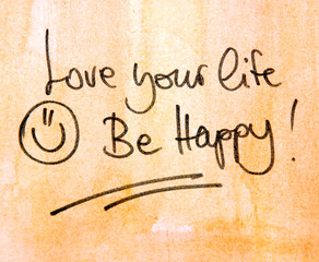 inspirational message be happy