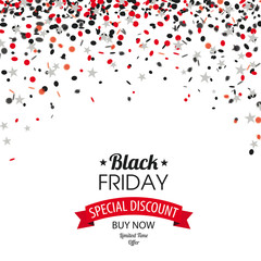 Black Friday Cover Confetti Stars