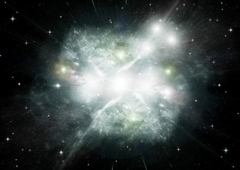 galaxy in a free space