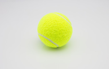 tennis ball on white background