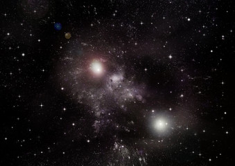 galaxy in a free space