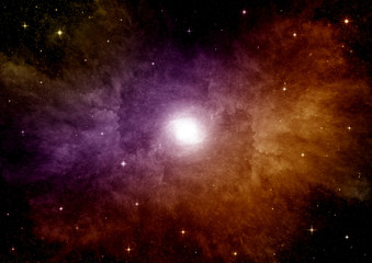 galaxy in a free space