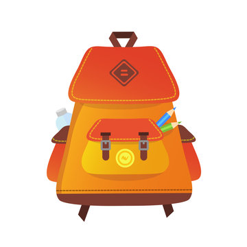 vector backpack illustration
