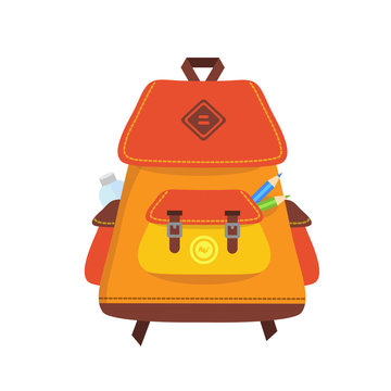 vector backpack illustration
