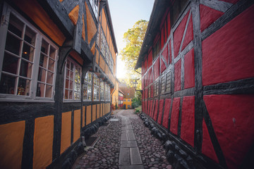 Alley with old buildings