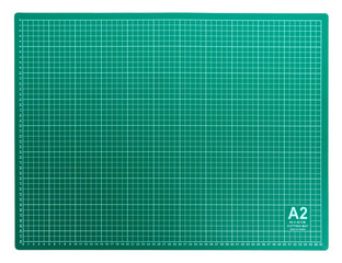 Green Cutting mat isolated on white