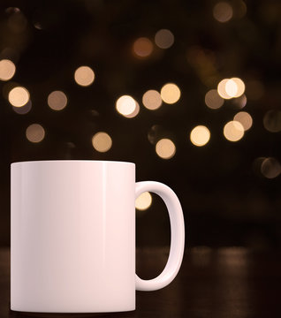 Mockup Styled Stock Product Image, white mug that you can overlay your design or quote on to.
