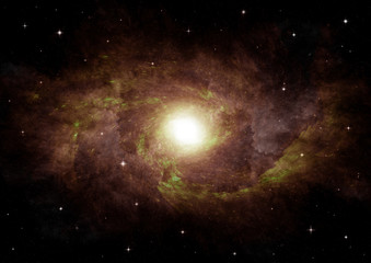 galaxy in a free space
