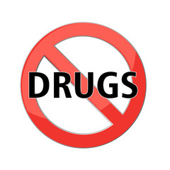 Printno drugs sign