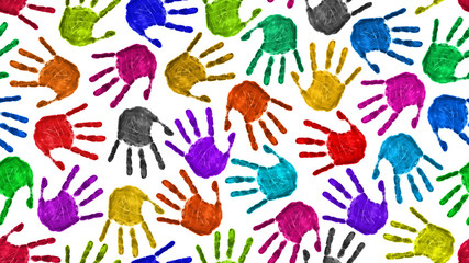 Seamless hands background