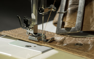 sewing machine and item of clothing.