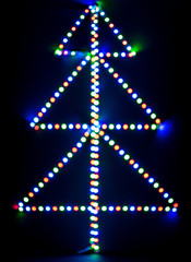 Christmas Garland as a fir tree