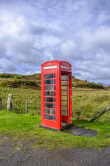 Skye phone box portrait