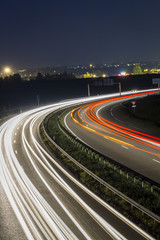 Obraz premium Autoroute de nuit