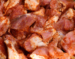 Meat on the grill