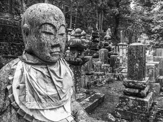 Okunoin graveyard, Koya San, Japan - Powered by Adobe