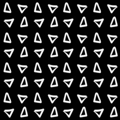 Pattern minimalist background triangle, retro vintage design vector, geometric