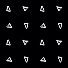 Pattern minimalist background triangle, retro vintage design vector, geometric