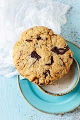 Chocolate chip and nuts cookies