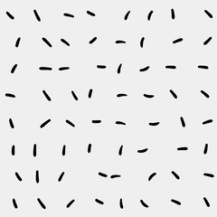 Monochrome minimalist hand drawn pattern dash