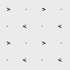 Monochrome minimalist hand drawn pattern dash