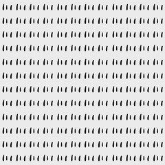 Fototapeta premium Monochrome minimalist hand drawn pattern dash