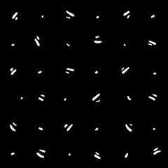 Monochrome minimalist hand drawn pattern dash