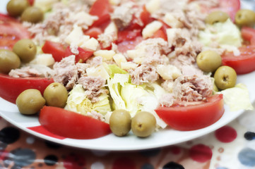 salad with vegetables