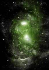 galaxy in a free space