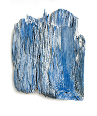 piece of aged blue wood
