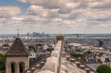Fototapeta na wymiar View of Paris from the Sacre Coeur