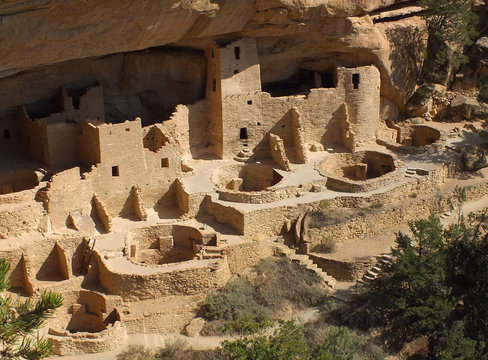 Cliff Palace at Mesa Verde National Park CO (USA)