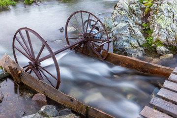 Waterwheel on a channel