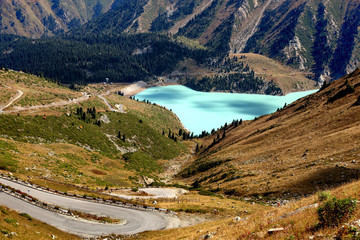 Big Almaty Lake, Tien Shan Mountains, Kazakhstan, Central Asia - 122750606
