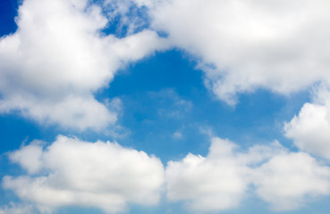 The Cloud and blue sky  for background.
