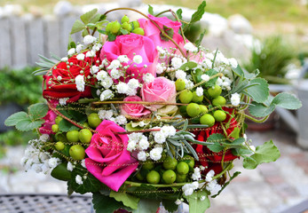 Florist Flower rose bouquet wedding day
