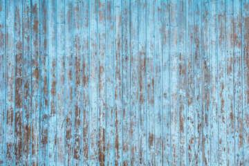 Old wooden surface of turquoise color