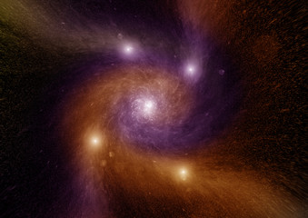 Fototapeta premium galaxy in a free space