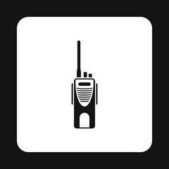 Radio transmitter icon in simple style isolated on white background. Device symbol vector illustration