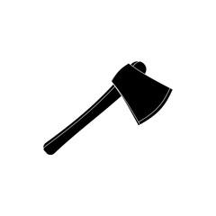 Axe icon in simple style isolated on white background. Tool symbol vector illustration