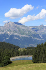 Les Alpes françaises. Vue du Massif du Jaillet.