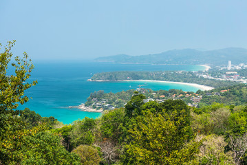 Fototapeta na wymiar Kata Beach Viewpoint at Phuket island, Thailand