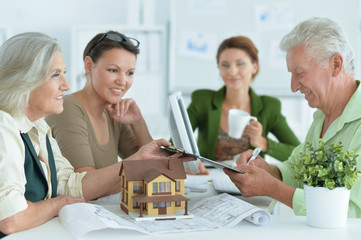 Portrait Of working  house agent 