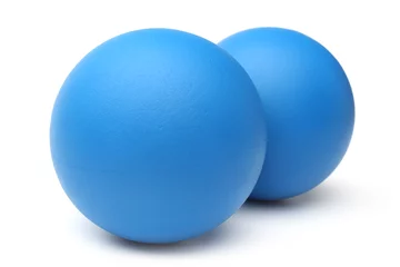 Crédence de cuisine en verre imprimé Sports de balle Boules de squash bleues
